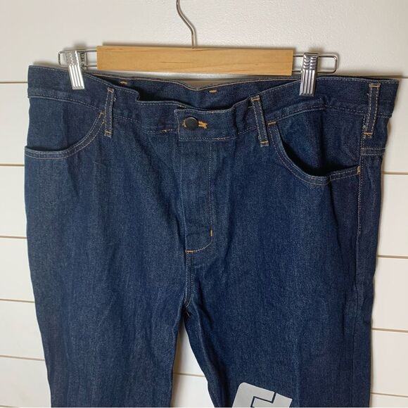 Vintage workwear reflective carpenter jean/90s utility pant/Y2K streetwear 38X32 - Picture 2 of 8